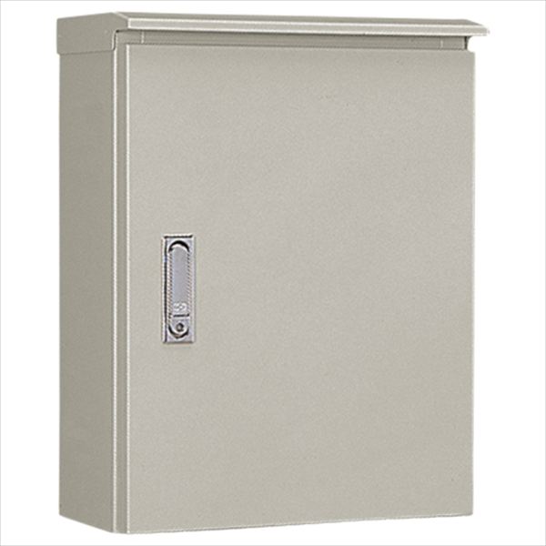 OR12-33C 屋外用制御盤キャビネット 鉄製基盤付 フカサ 120mm クリーム