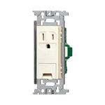 WN1131 埋込アースターミナル付接地コンセント(フラット型)