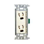 WN1162 埋込抜け止め接地ダブルコンセント