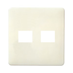 WN6072W モダンプレート2コ用(1コ＋1コ用)(ミルキーホワイト)