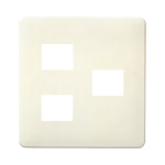 WN6073W モダンプレート3コ用(2コ＋1コ用)(ミルキーホワイト)
