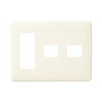 WN6075W モダンプレート5コ用(3コ＋1コ＋1コ用)(ミルキーホワイト)