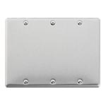 WN7593 [フルコート加工］新金属カバープレート(取付枠付)3連