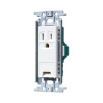 WTF11313WK 埋込アースターミナル付接地コンセント(金属枠付)(ホワイト)