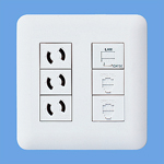 WTF7006W コンセントプレート(6コ用)(ホワイト)