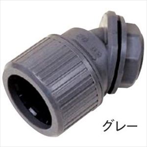 PFS-16MHR プラフレキ コネクタ45 (45°タイプ) グレー 10個入