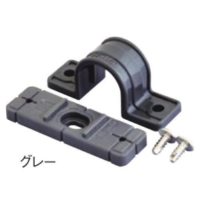 PF-16BSD プラフレキ ベース付両サドル グレー 20個入