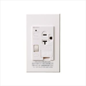 プレトラックコンセント スクエア エアコン用 樹脂プレート 100Vタイプ PTCC-BA20SE-W ホワイト