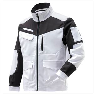 ワークジャケット 通年 F2JE1194 ホワイト×チャコール S