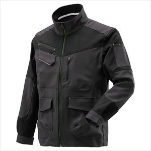 ワークジャケット 通年 F2JE1194 チャコール×ブラック S