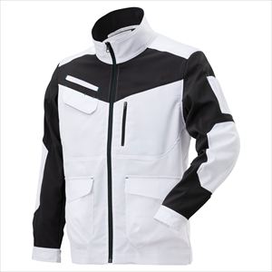 ワークジャケット 春夏 F2JE2194 ホワイト×チャコール S