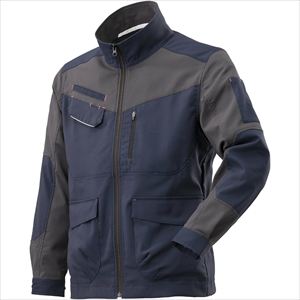 ワークジャケット 春夏 F2JE2194 ネイビー×チャコール S