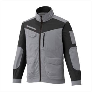 ワークジャケット 春夏 F2JE2194 グレー×チャコール S