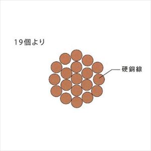 1種硬銅より線 H 100SQ 切断対応10m～