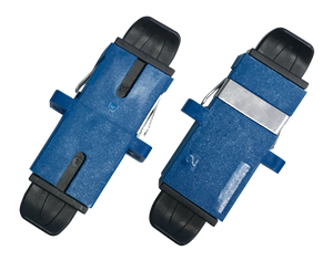 SCシンプレックスアダプタ フランジあり バネあり 青