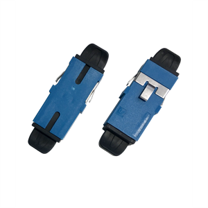 SCシンプレックスアダプタ フランジなし 特殊バネ 青