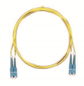 両端SCコネクタ付デュプレックスパッチコード SM9/125 黄 L=3m