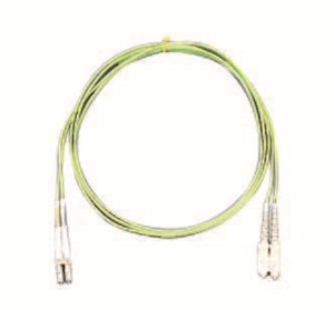 片端SC/片端LCコネクタ付デュプレックスパッチコード GI50/125 OM2 若草 L=5m