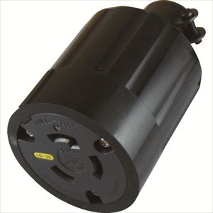 アメリカン電機　引掛形　ゴムコネクタボディ　接地２Ｐ３０Ａ２５０Ｖ TRUSCO