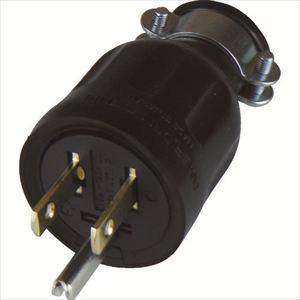 アメリカン電機　平刃形　ゴムプラグ　接地２Ｐ１５Ａ１２５Ｖ TRUSCO