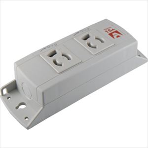 アメリカン電機　抜止形　ＯＡタップ２ケ口　コ－ドナシ　接地２Ｐ１５Ａ１２５Ｖ TRUSCO
