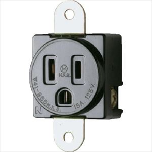明工　接地埋込コンセント　　Ｐ：５４　φ４．５　機器用１５Ａ　１２５Ｖ TRUSCO