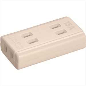 明工　１５Ａテーブルタップ（３コ口）（ホワイト） TRUSCO
