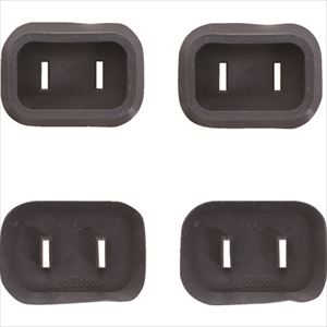 ＴＲＵＳＣＯ　プラグ安全カバー２Ｐ用　５０Ｐ入　ブラック TRUSCO