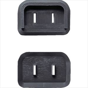 ＴＲＵＳＣＯ　プラグ安全カバー２Ｐスイングプラグ用　５０Ｐ入　ブラック TRUSCO