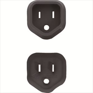ＴＲＵＳＣＯ　プラグ安全カバー３Ｐ用　５０Ｐ入　ブラック TRUSCO