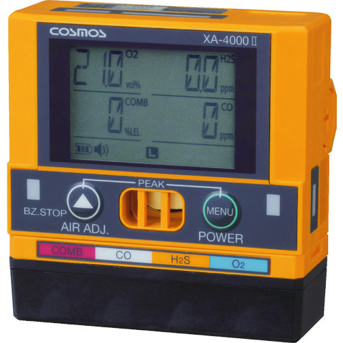 電機マルチ型ガス検知器　XA-4400-2　対象ガス　可燃性ガス（メタン）、硫化水素、酸素、一酸化炭素　TRUSCO