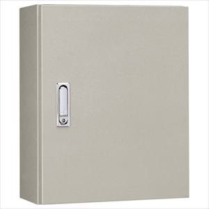 RA16-66 RA形制御盤キャビネット 鉄製基盤付 フカサ 160mm 屋内・屋外兼用 ライトベージュ塗装 片扉
