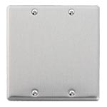 WN7592 [フルコート加工］新金属カバープレート(取付枠付)2連