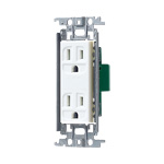 WTF13123WK 埋込接地ダブルコンセント(金属枠付)(ホワイト)