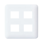 WTF7004W コンセントプレート(4コ用)(ホワイト)